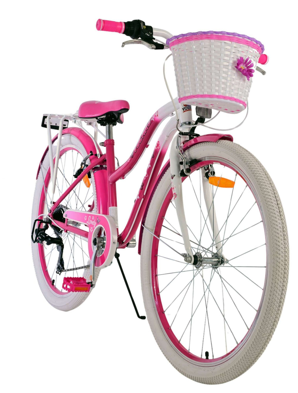 Volare lovely children's bicycle - girls - 26 inch - pink - 7 speed