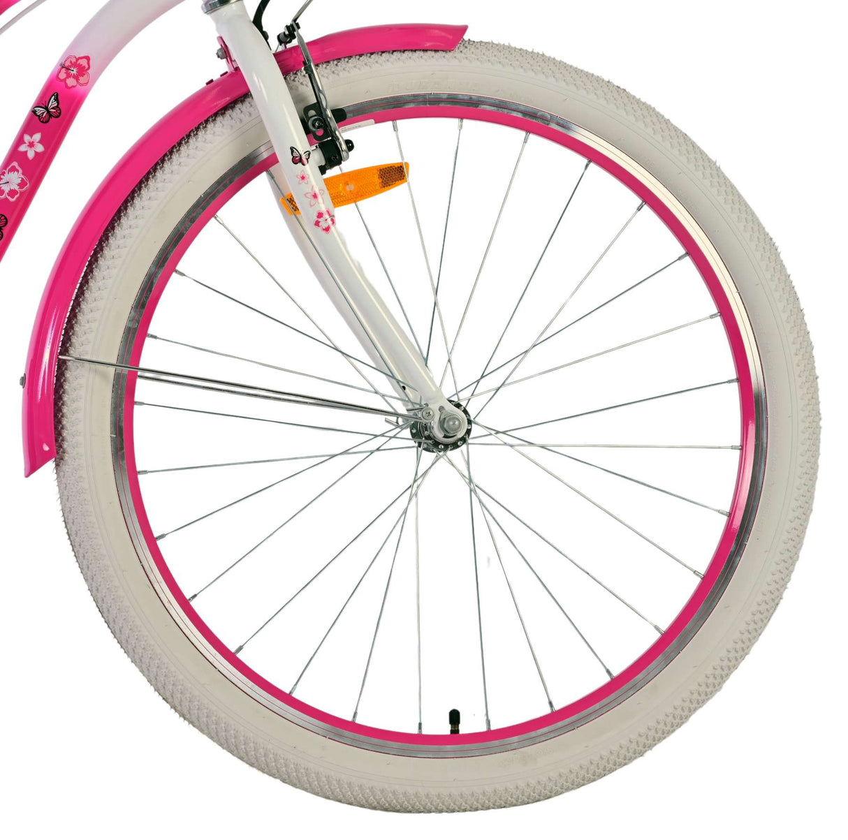 Volore léiwe Kanner Velo - Meedercher - 26 Zoll - Rosa - zwee Handbremsen