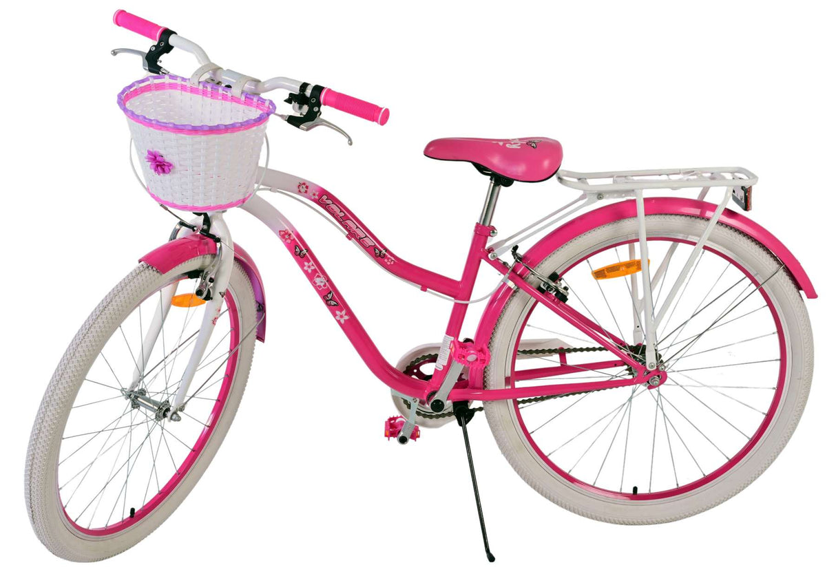 Volore léiwe Kanner Velo - Meedercher - 26 Zoll - Rosa - zwee Handbremsen