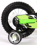 Volare Motorbike Children's Bike - Boys - 12 inch - Green - 95% assembled