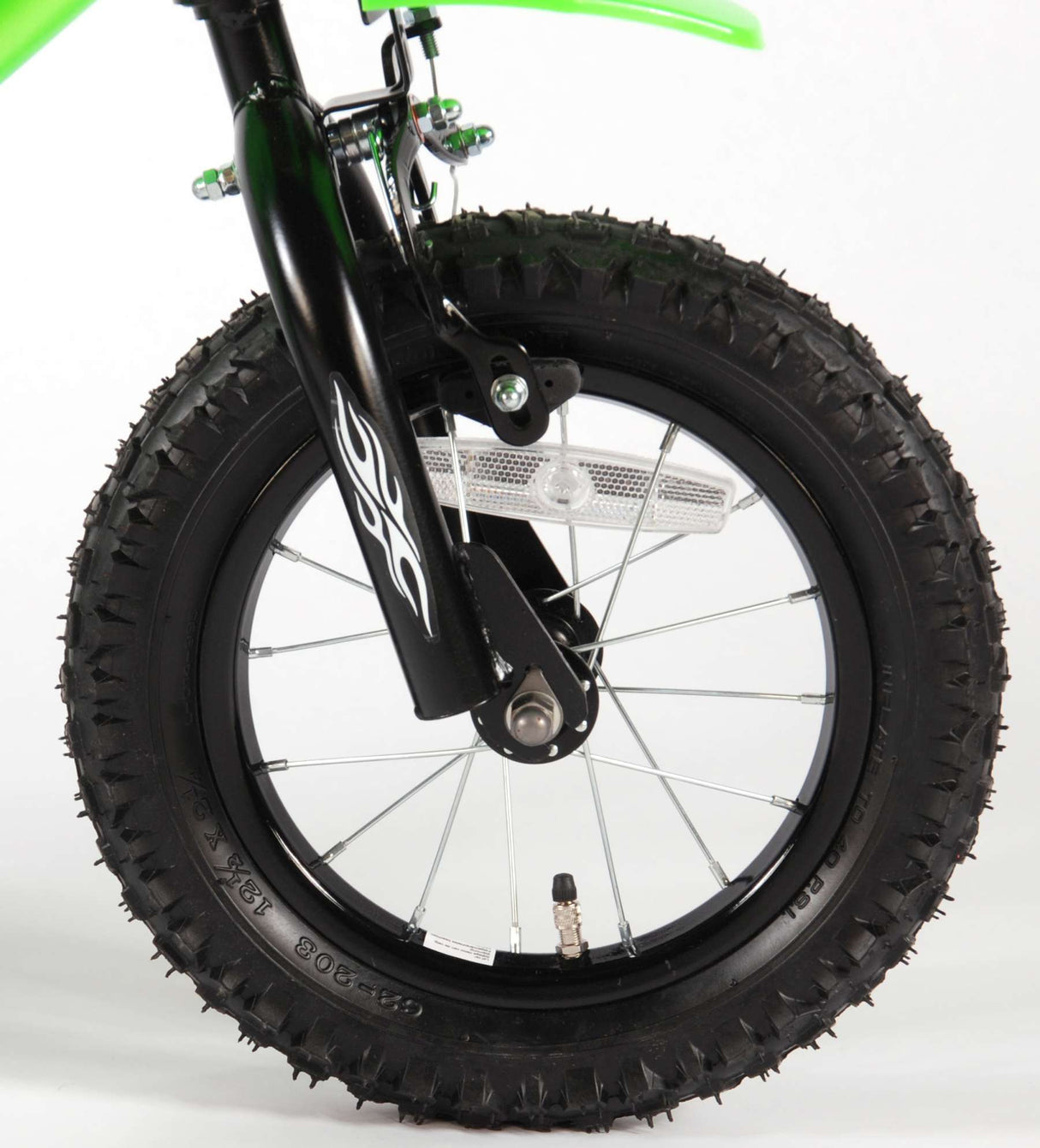 Volare Motorbike Children's Bike - Boys - 12 inch - Green - 95% assembled