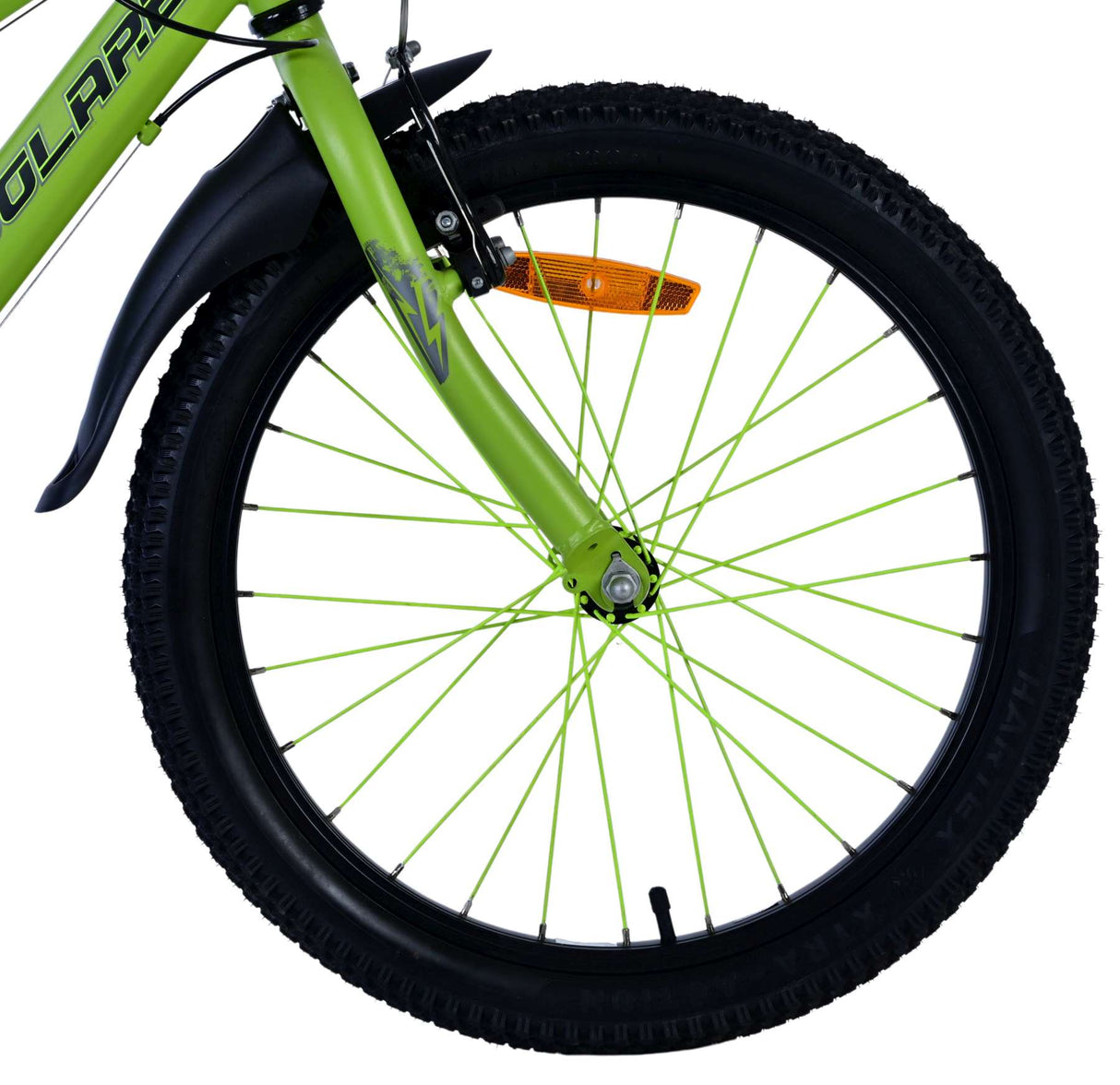 Volare rocky kinderfiets - 20 inch - 7 speed - groen grijs