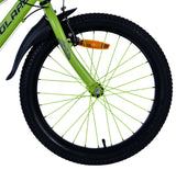 Volare rocky kinderfiets - 20 inch - 7 speed - groen grijs