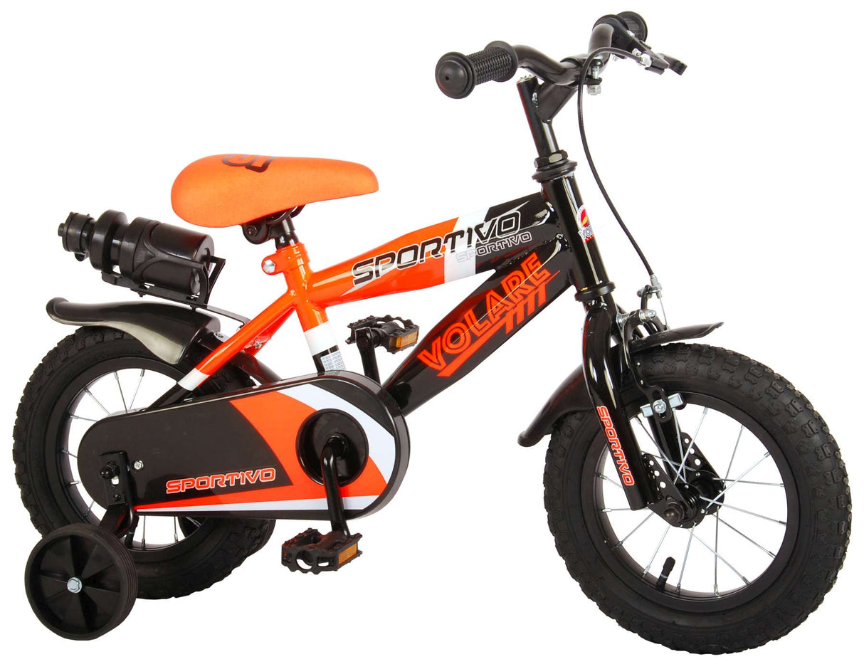 Volare Sportivo Children's Bike Boys 12 inch neon Oranje Black 95% assembled