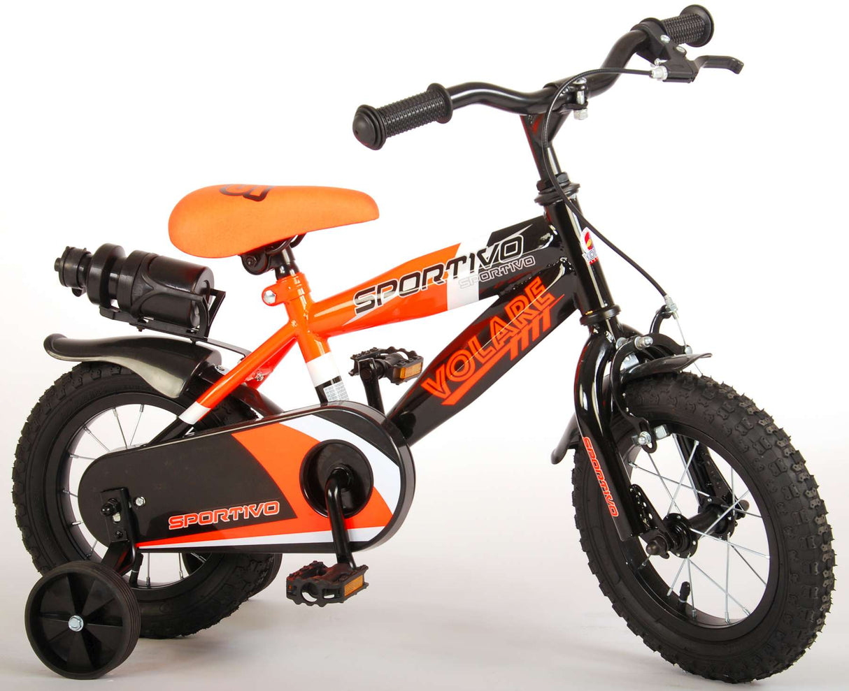 Volare Sportivo Children's Bike Boys 12 inch neon Oranje Black 95% assembled
