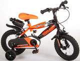 Volare Sportivo Children's Bicycle - Boys - 12 inch - Neon Oranje Black - Two Hand brakes - 95% assembled
