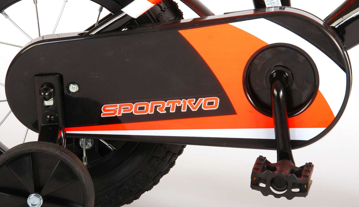 Volare Sportivo Children's Bike Boys 12 inch neon Oranje Black 95% assembled