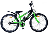 Volare Sportivo Children's Bicycle - Boys - 24 Inch - Black Green - Two Hand brakes