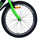 Volare Sportivo Children's Bicycle - Boys - 24 Inch - Black Green - Two Hand brakes