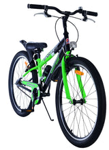 Volare Sportivo Children's Bicycle - Boys - 24 Inch - Black Green - Two Hand brakes