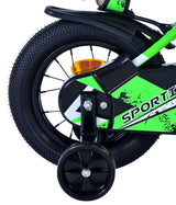 Bicycle per bambini Sports Stirare - Boys - 12 pollici - Verde Nero
