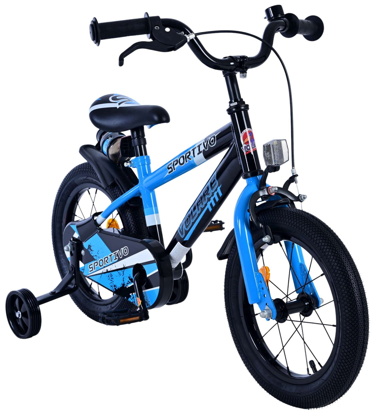 Bicycle per bambini Sports SportiVo - Boys - 14 pollici - Blu nero
