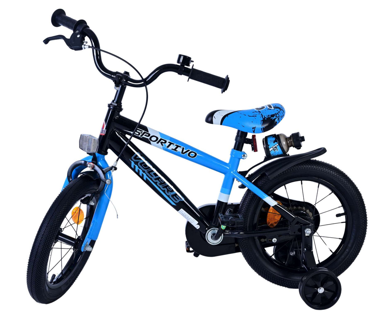 Bicycle per bambini Sports SportiVo - Boys - 14 pollici - Blu nero