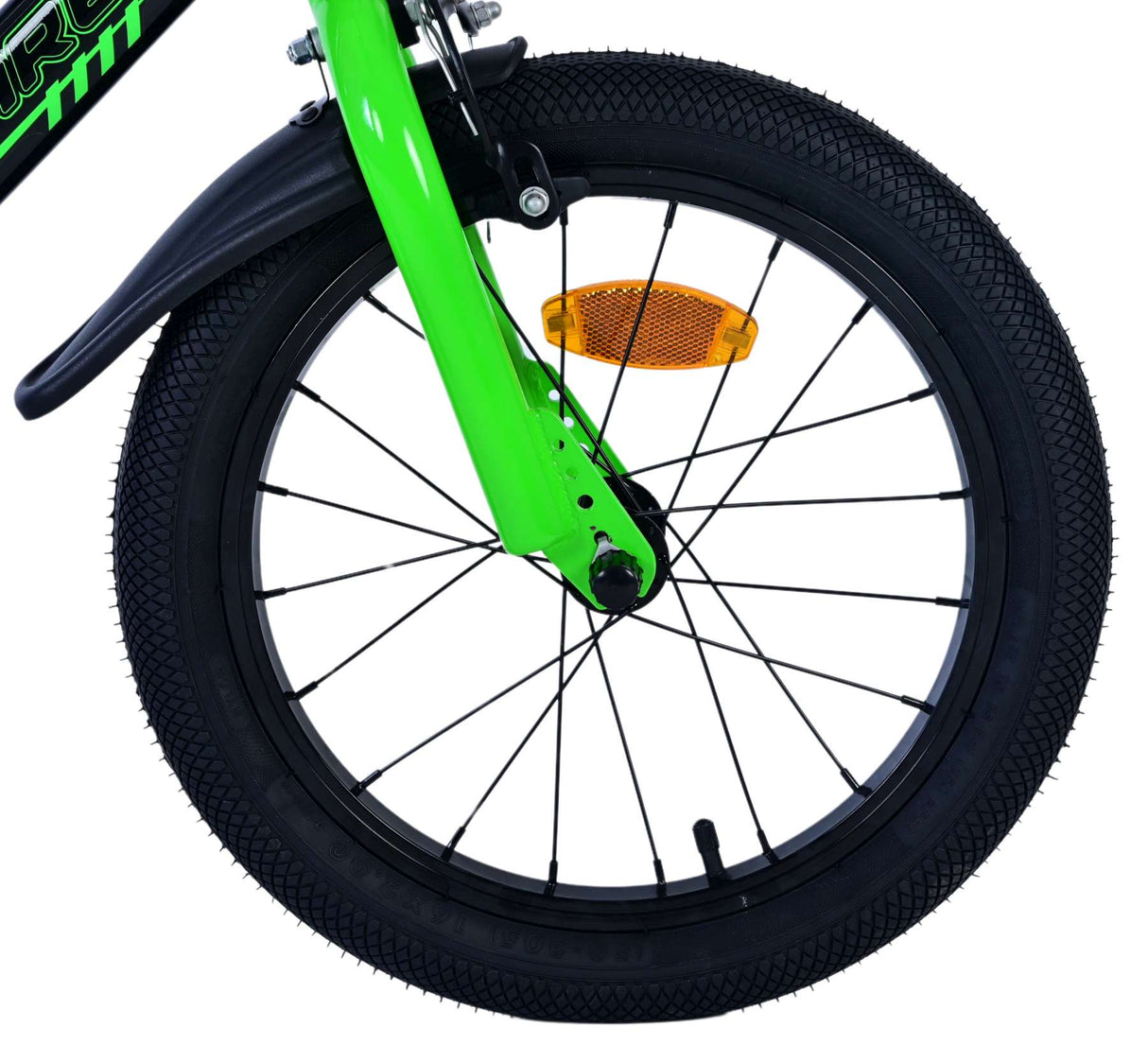 Volare Sportivo Children's Bicycle - Boys - 16 Inch - Green Black - Two hand brakes