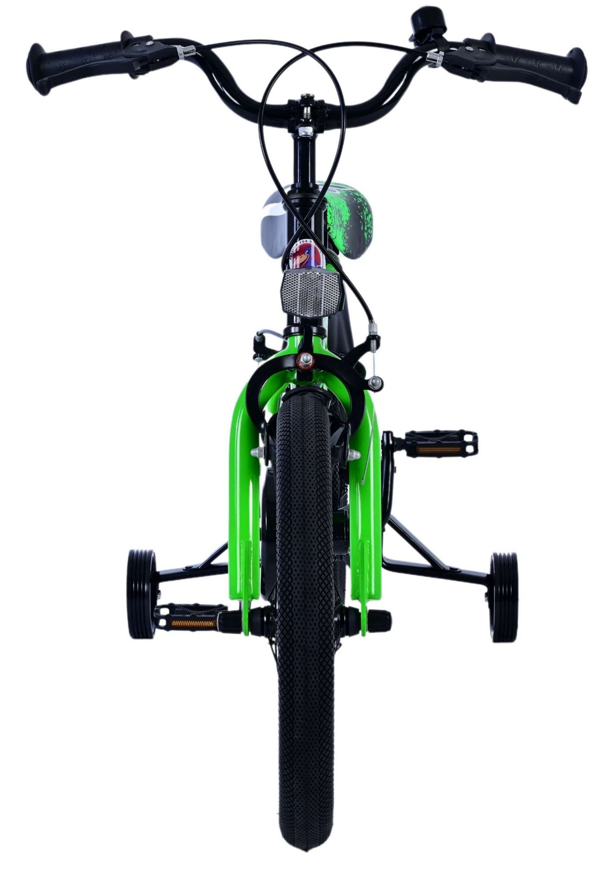 Volare Sportivo Children's Bicycle - Boys - 16 Inch - Green Black - Two hand brakes