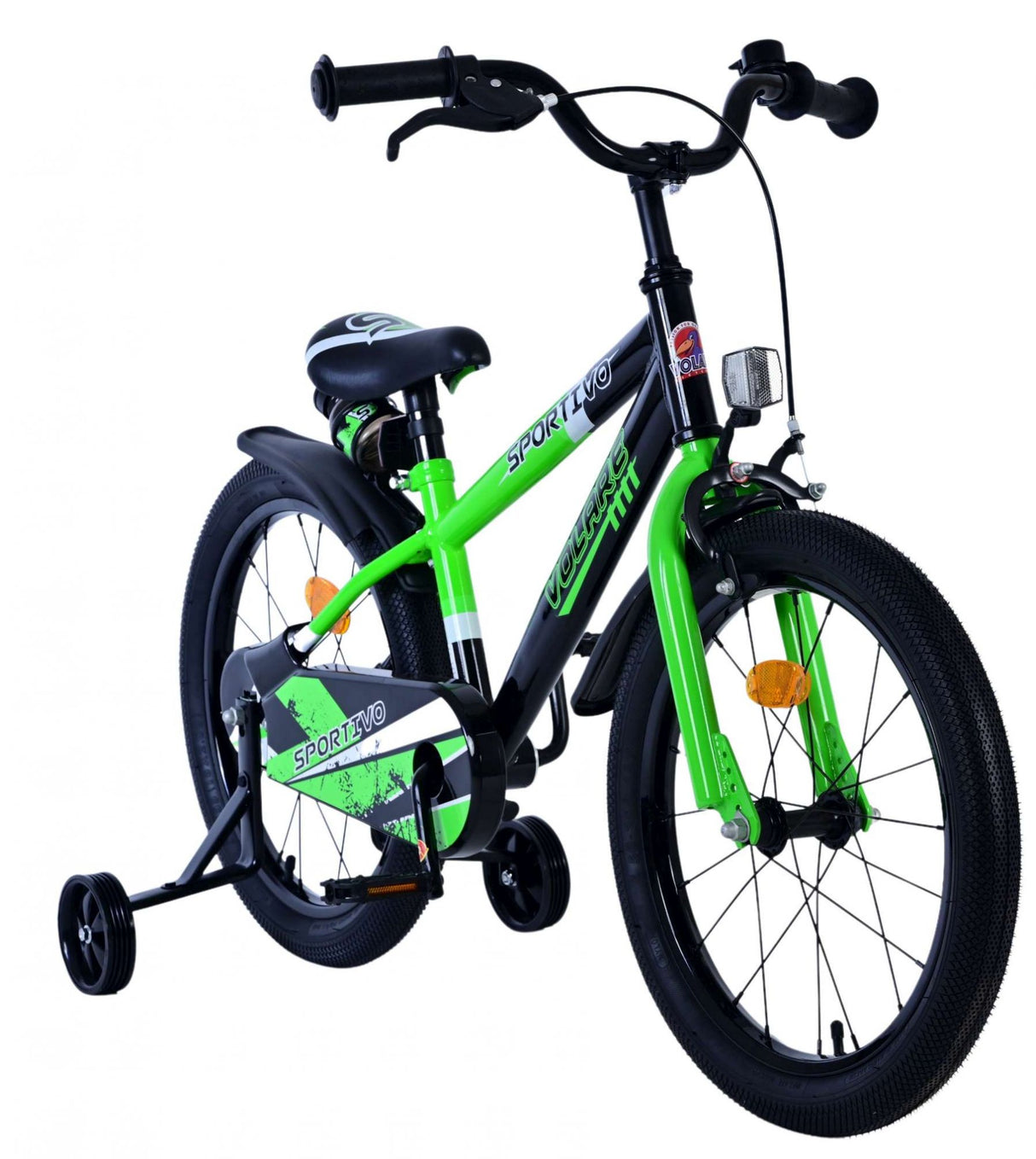 Volare Sportivo Children's Bicycle - Boys - 18 Inch - Green Black