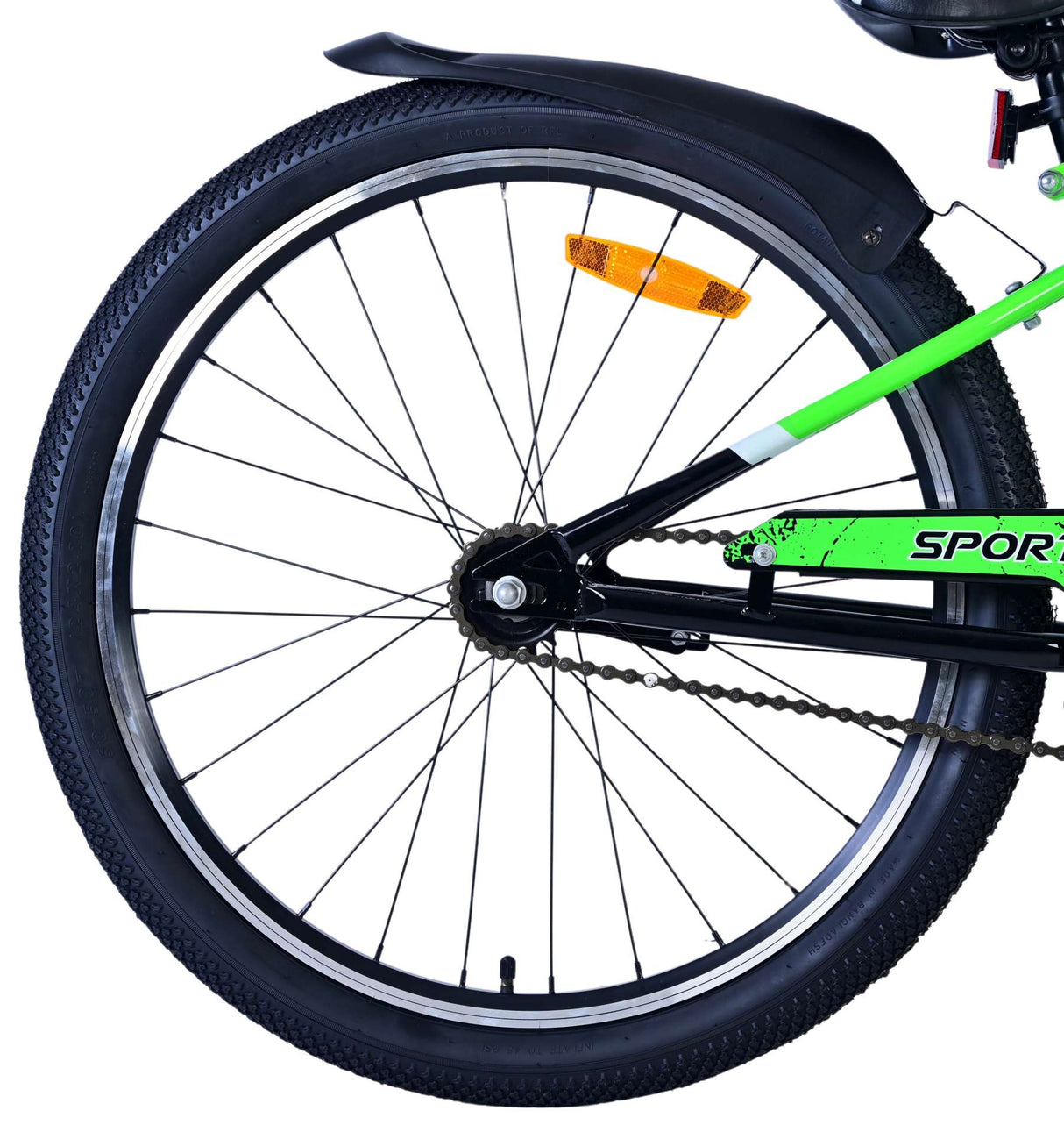 Volare Sportivo Children's Bicycle - Boys - 24 Inch - Black Green