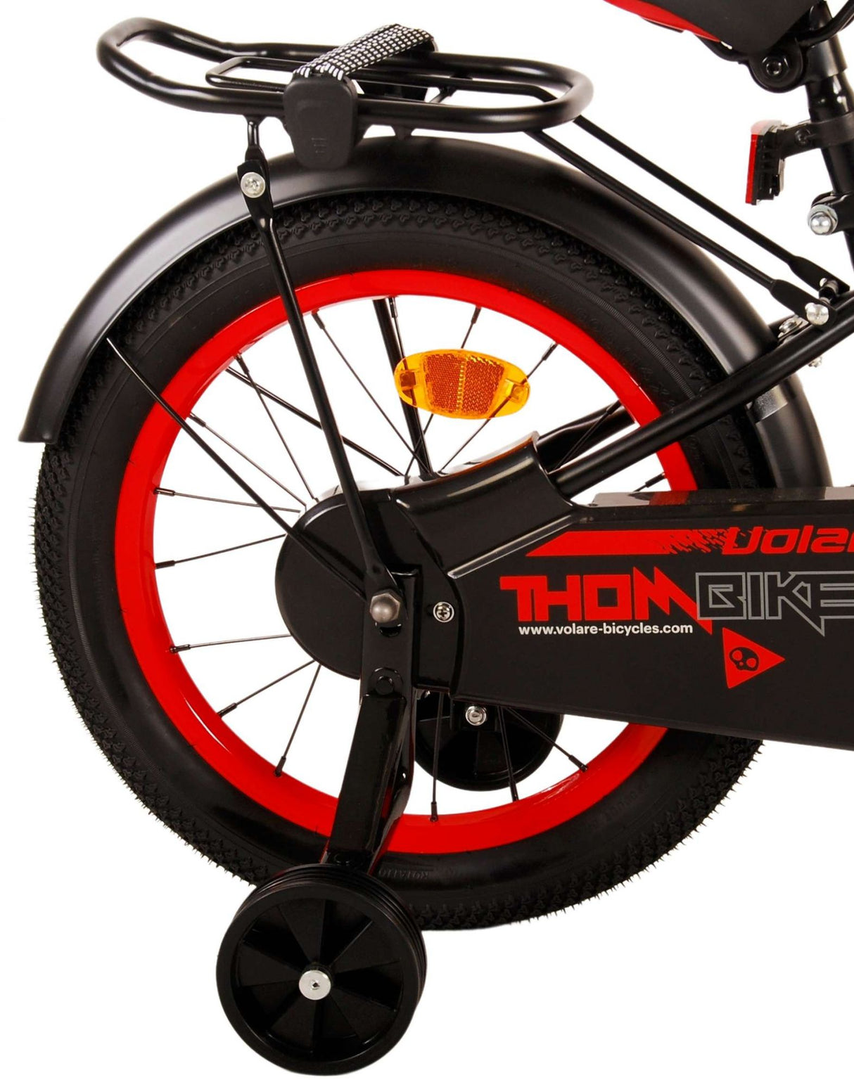Volare Thombike Children's Bicycle - Boys - 16 inch - Black Red