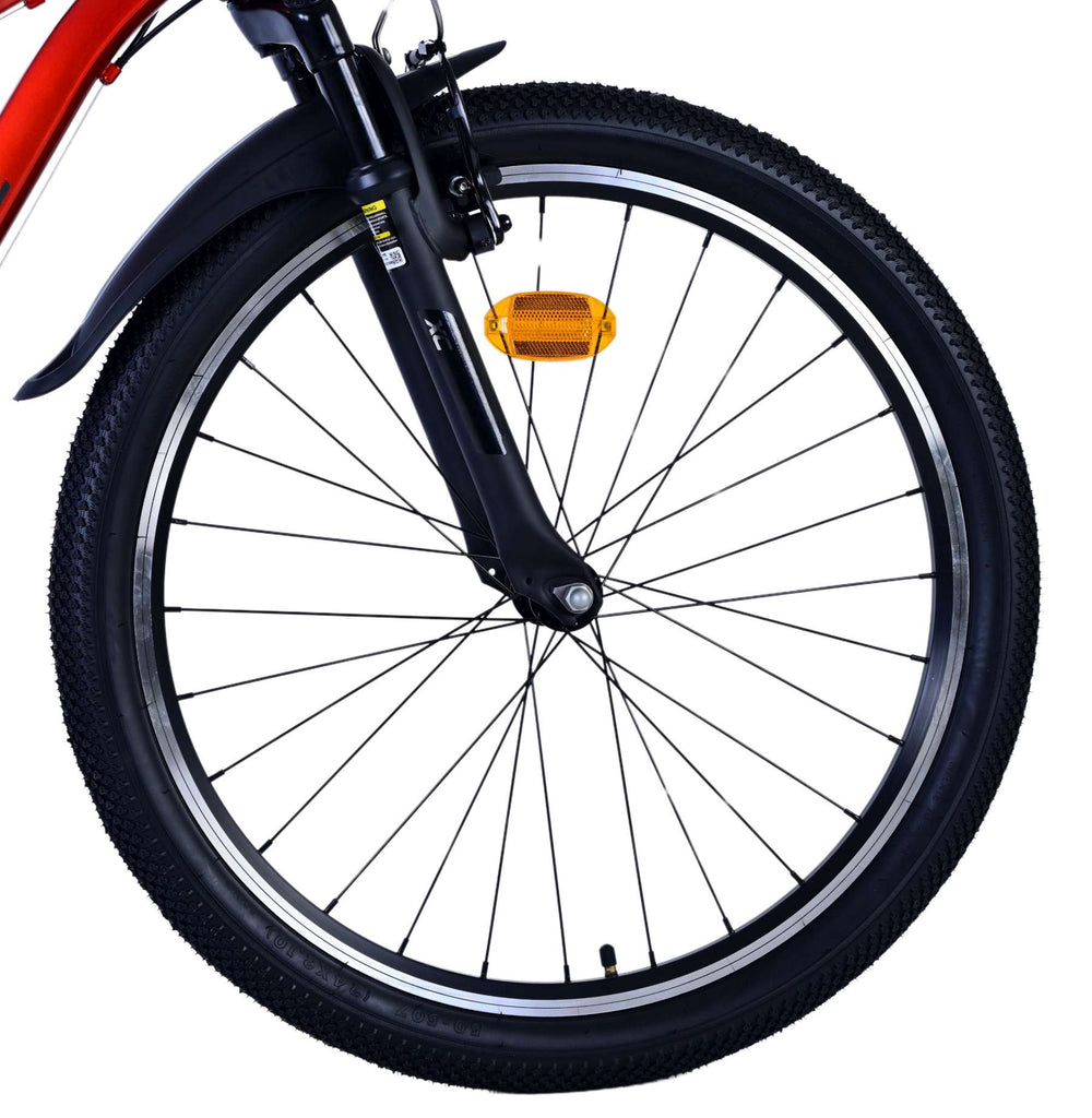 Volare XC Race Children's Bicycle - 24 Inch - 21 Speed ​​- Red Grey