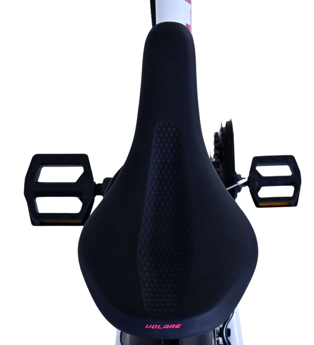 Volare xc race kinderfiets - 24 inch - 21 speed - wit roze