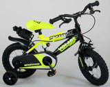 Volare Sportivo Children's bike Boys 12 inch neon yellow black Two hand brakes 95% assembled