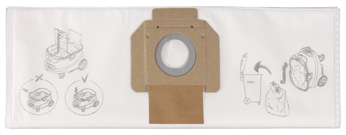 Makita fleece stofzak p 5 vc4210l, vc4210m | 5 stuk stuks