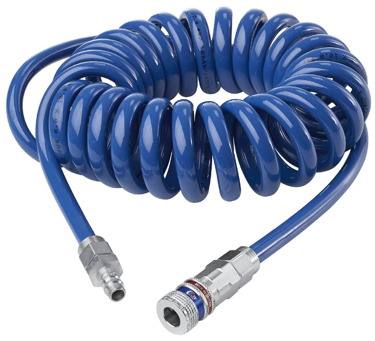 Whispair Spiral slangblå 8mm