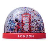 London souvenir röd telefonkiosk royal guard snöglob m
