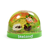 Irish luck large glitter snow globe