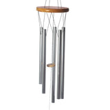 Wooden wind chime with metal tubes 88cm