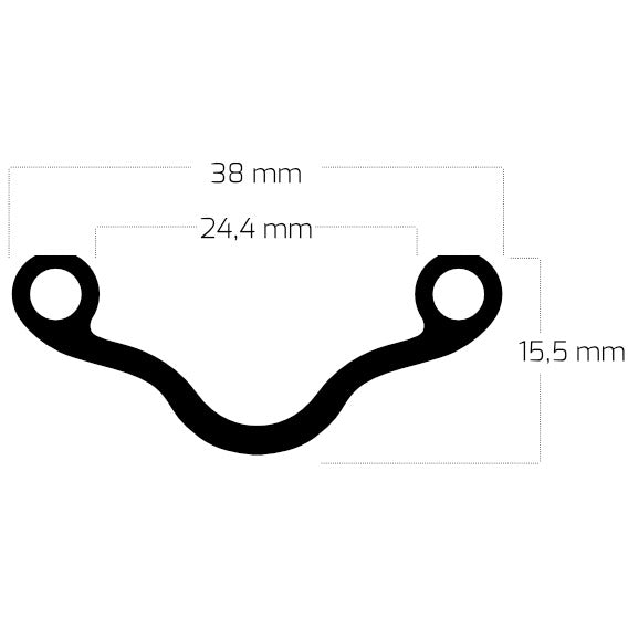 RIM 28 palců 36g hliníku 13g černá