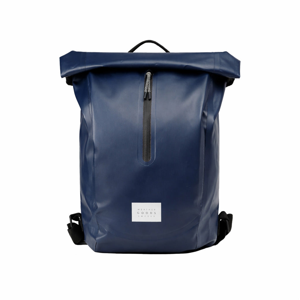 Weathergoods Sweden backpack commuter bikepack blue
