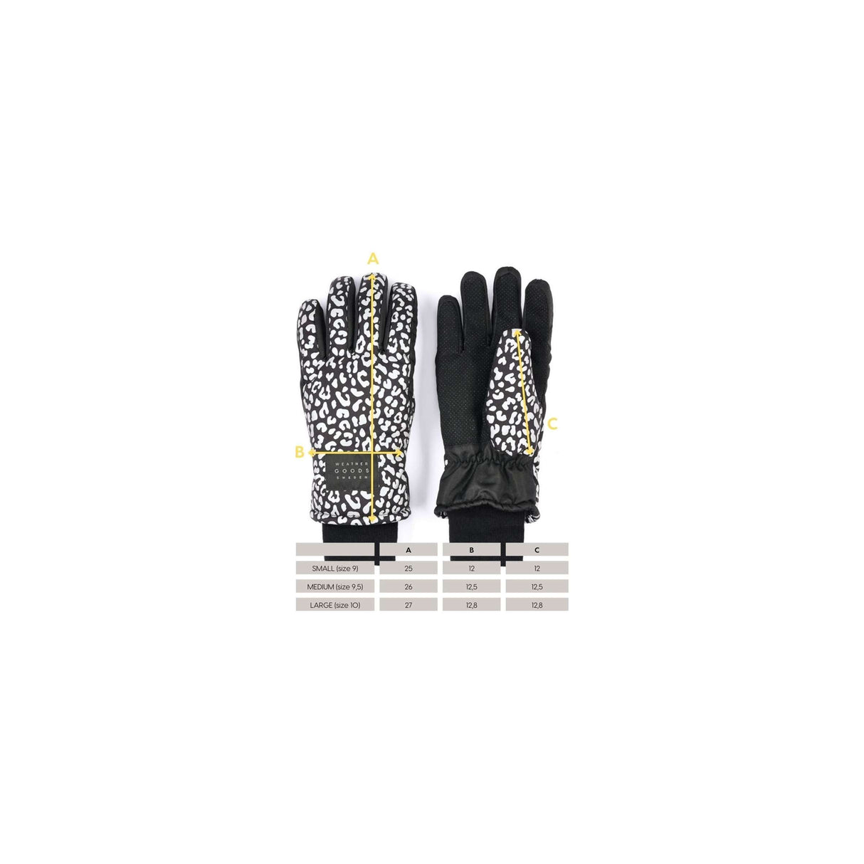 Weathergoods Schweden Refluen. Handschuhe Luna Leopard M.