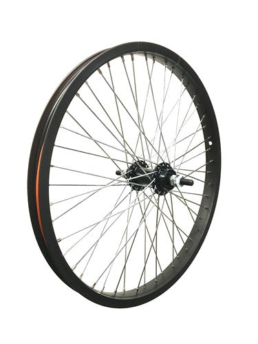 Forhjul 20x2.125 Alu Freestyle 48 Spaaks Sort 10 mm aksel