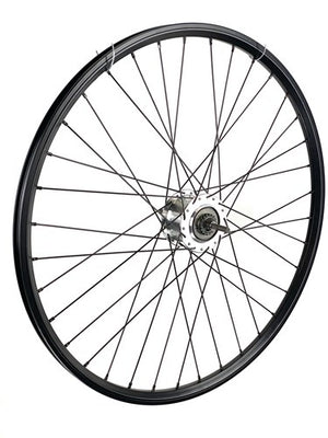 Roda traseira 28 polegadas 622 aço inoxidável preto com freio de rolo 8sp