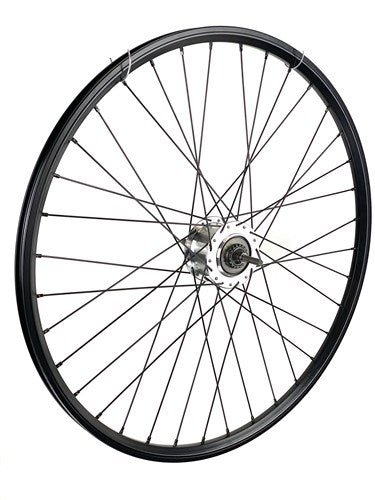 Rear wheel 28 inch 622 black black spoke 7v rollerbrake