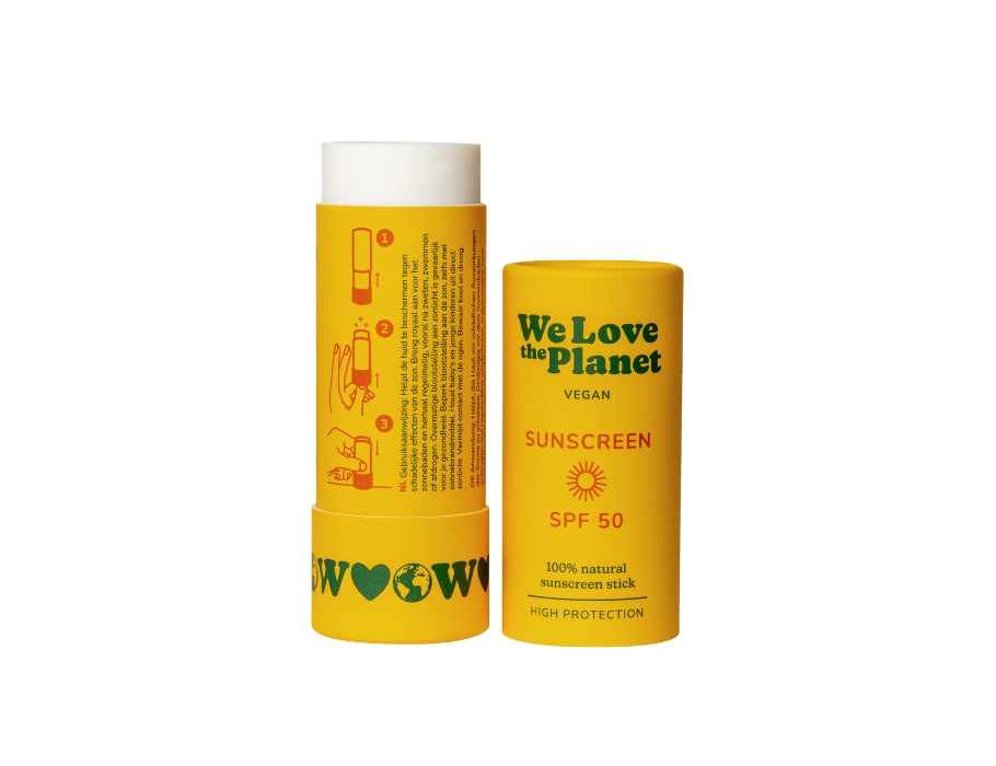We Love the Planet Sunscreen - Stick - SPF50 - Vegan - 40G