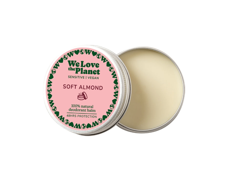 We love the planet deo balm soft almond - vegan - sensitive - 35g