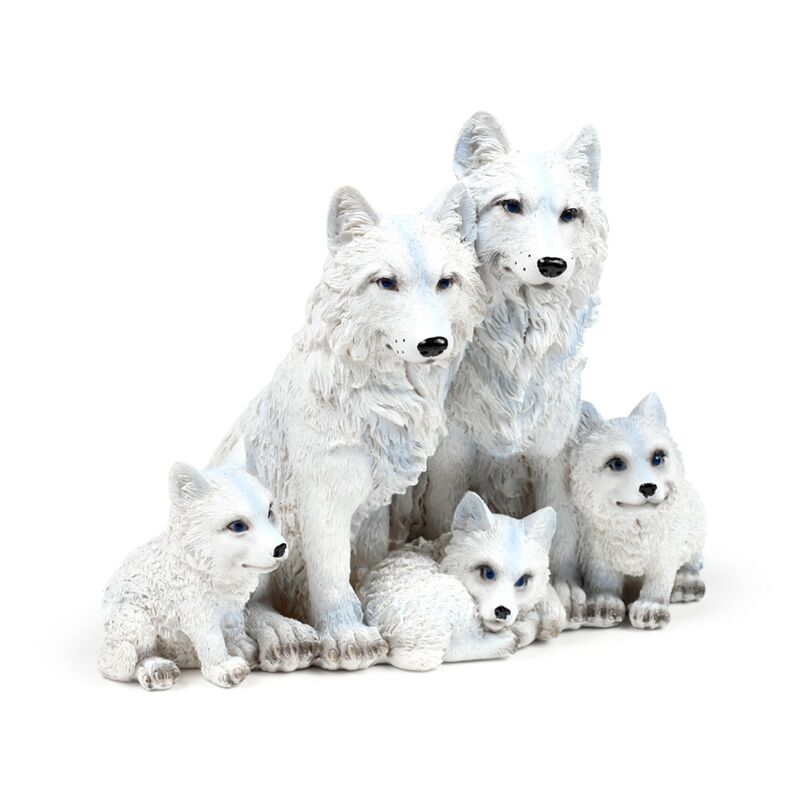 Famiglia dei cuccioli di lupo
