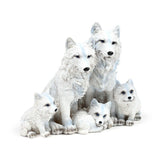 Famiglia dei cuccioli di lupo