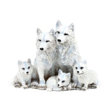 Famiglia dei cuccioli di lupo
