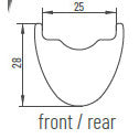 Miche Achterwiel 29 K4 Regelmessig Planse Axis 142 Shim Center Lock