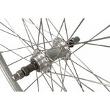 Roue arrière Roland p24h 28 36g 7s axe plein aluminium argent