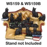 Miniaturowe figurki czarnego kota