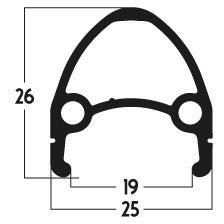 Ruota posteriore Roland 28 Euroline FHQC400