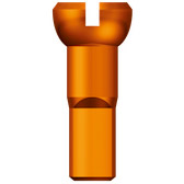 SAPIM SPAAK NIPPLE 14 Polyax 14mm oranžový hliník (100.)