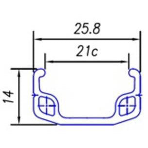 Zadní kolo Roland 26 21-559 Alu Remonaf