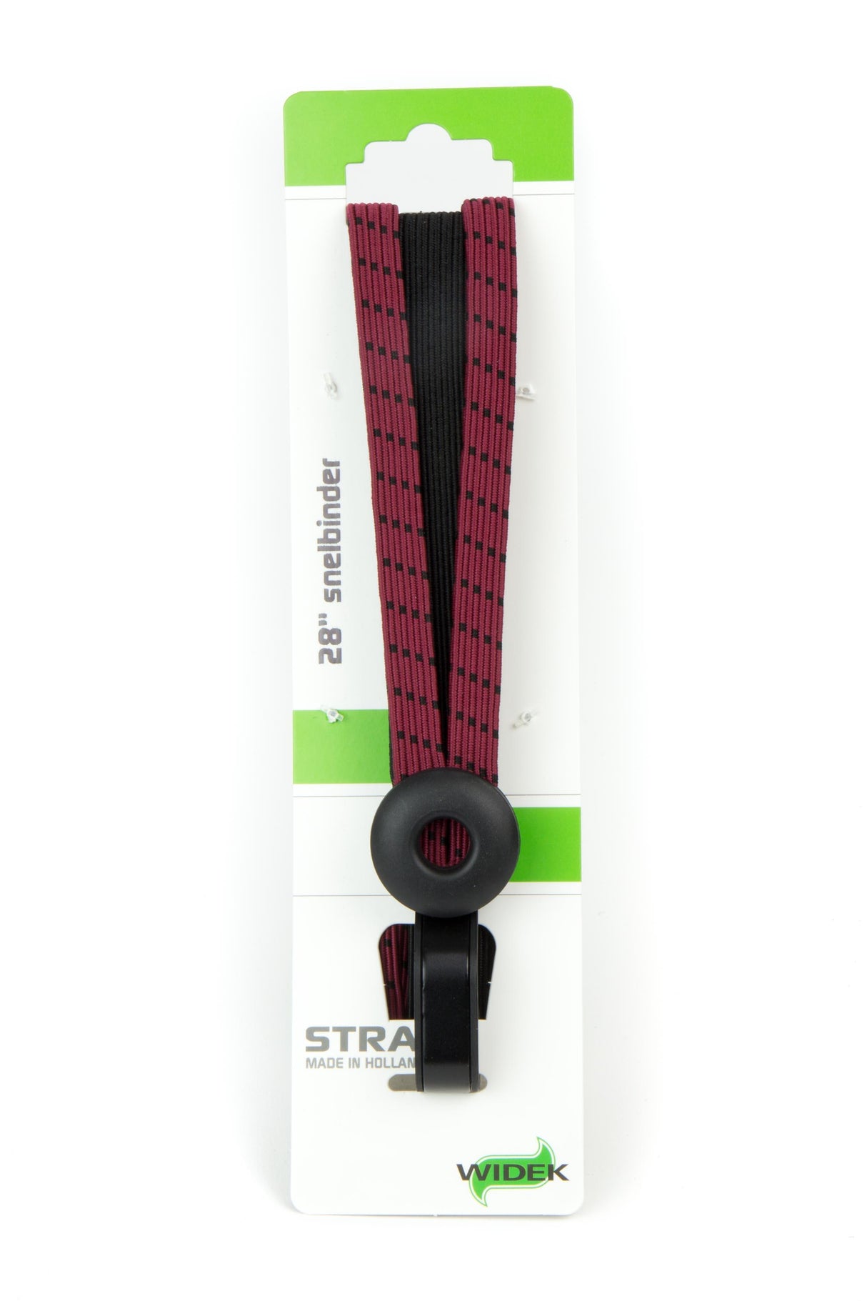 Qibbbel breet Tribinder Ae mat Haken 24 + 2x12mm Schwaarz Bordeaux