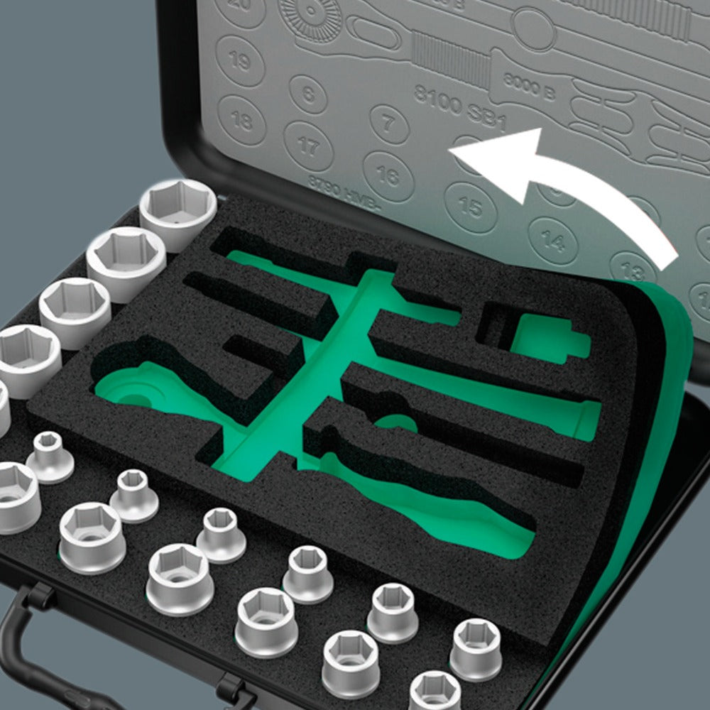 Wera 8100 SA 4 Zyklop Speed ​​ratchet set, 1 4