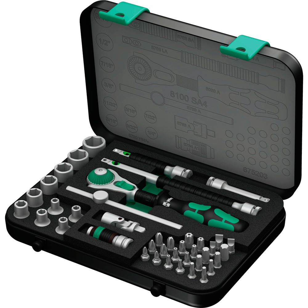Wera 8100 SA 4 Zyklop Speed ​​ratchet set, 1 4